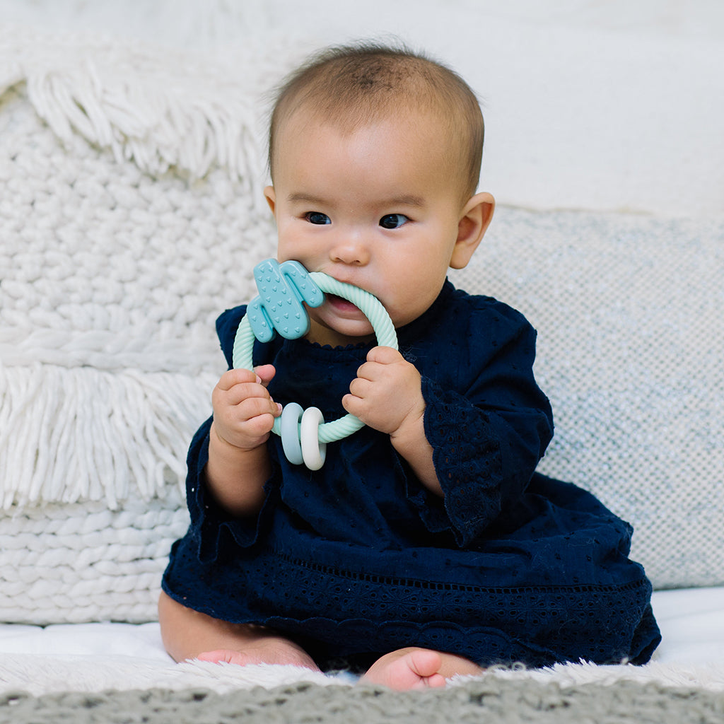 Cactus Ritzy Rattle™ with Teething Rings